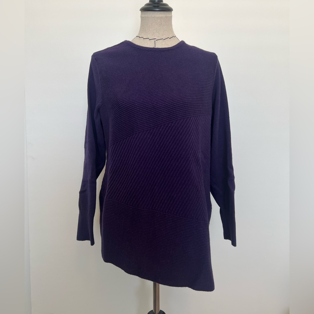 Chicos purple asymmetrical blouse